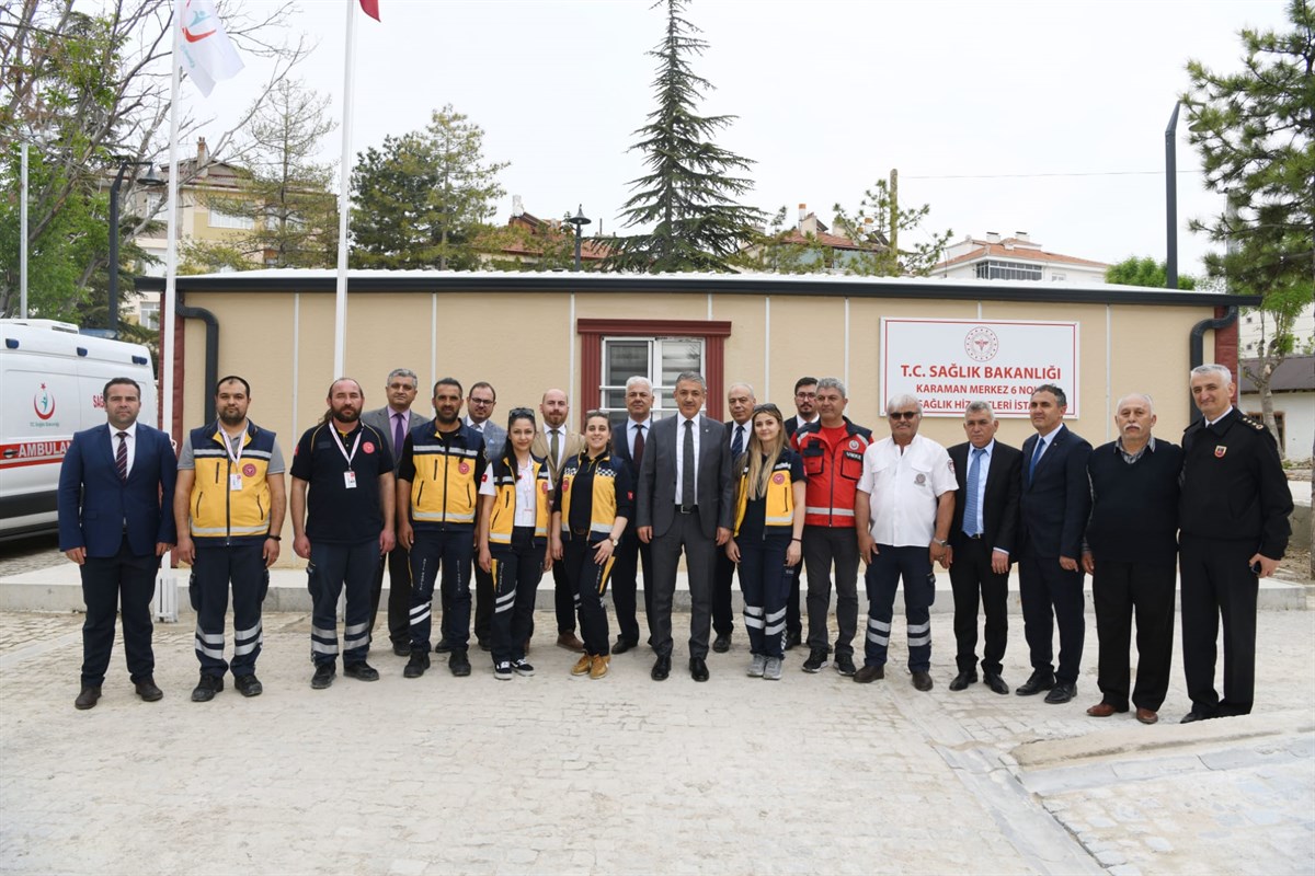 Valimiz Sn. Tuncay Akkoyun Acil Sağlık Hizmetleri İstasyonunda İncelemelerde Bulundu